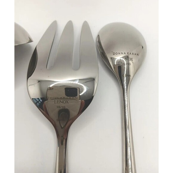 Donna Karan Ascend by LENOX 3 Piece Server Hostess Set 18/10 Stainless New - Picture 4 of 5